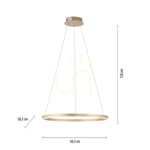 RITUS Pendellampa 15394-60 Mässing 1xLED small 7