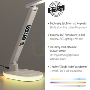 TINA Bordslampa 11018-16 Vit 2xLED 4 TINA Bordslampa 11018-16 Vit 2xLED small 4