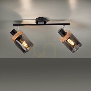 PASQUAL vägglampa 11312-18 Svart 2xE27 small 4