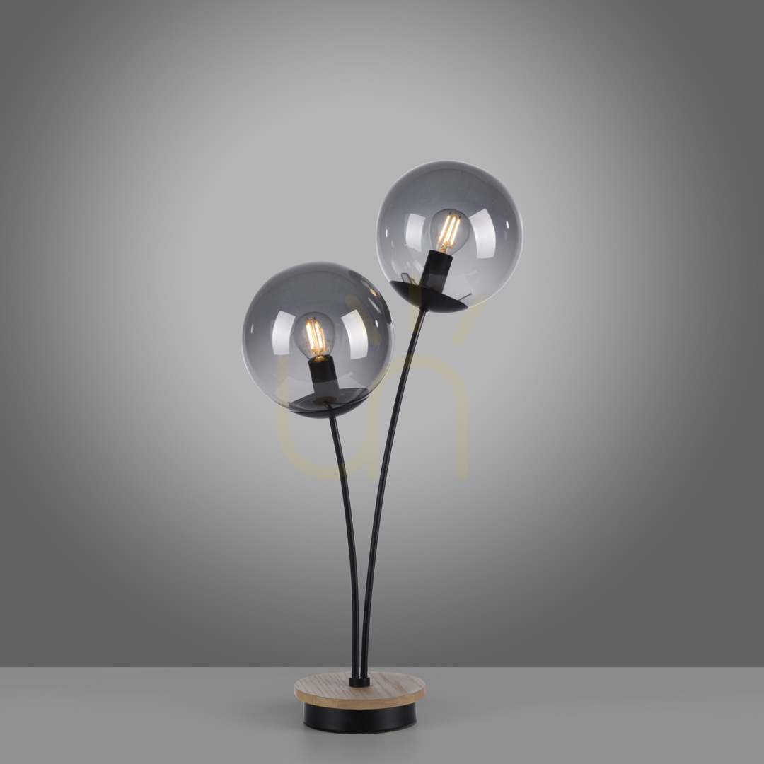 Visa GREEN WIDOW Bordslampa 11390-79 Svart 2xE14. GREEN WIDOW Bordslampa 11390-79 Svart 2xE14.