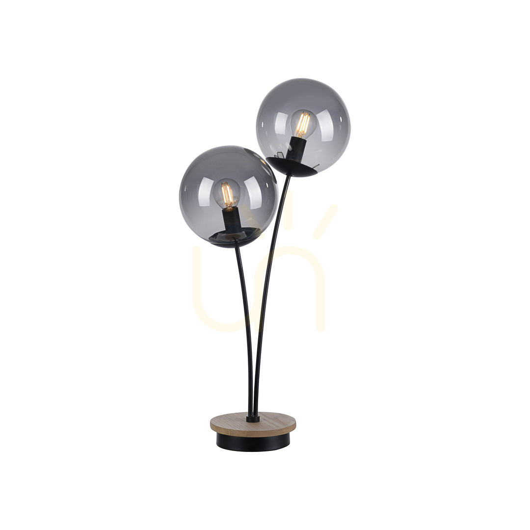 Utsikt GREEN WIDOW Bordslampa 11390-79 Svart 2xE14. GREEN WIDOW Bordslampa 11390-79 Svart 2xE14.