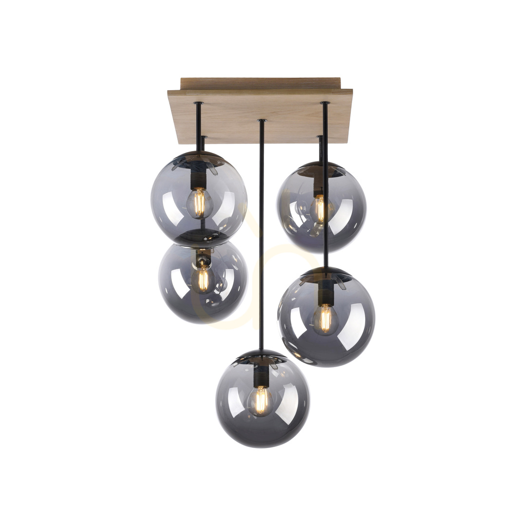 Utsikt GREEN WIDOW Plafond 11395-79 Svart 5xE14 GREEN WIDOW Plafond 11395-79 Svart 5xE14