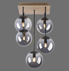 GREEN WIDOW Plafond 11395-79 Svart 5xE14 0 GREEN WIDOW Plafond 11395-79 Svart 5xE14 small 0