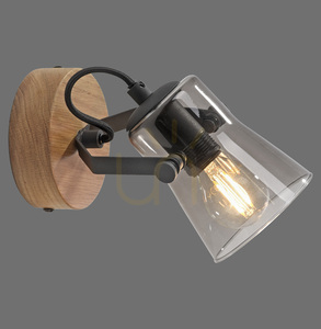 GRÖN LANGSTRÖM vägglampa 11447-79 Svart 1xE14 small 0