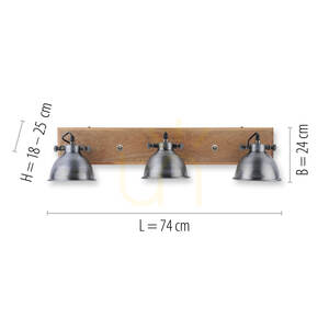 Plafond SAMIA 11983-77 Silver 3xE14 small 6