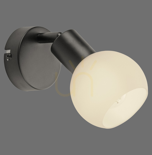 Kontrollera Vägglampa LOKI 12150-18 Svart 1xE14