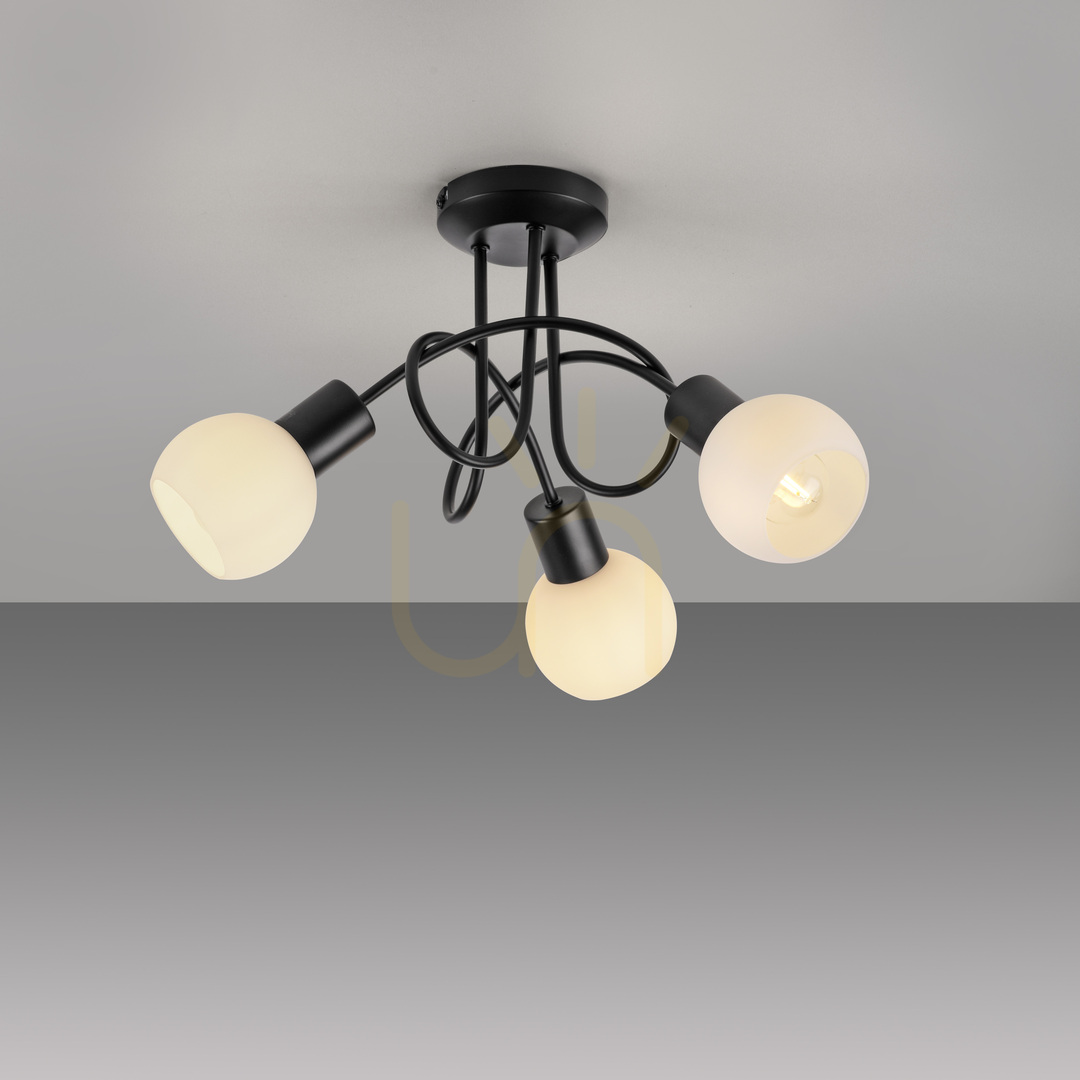 Kontrollera Plafond LOKI 12153-18 Svart 3xE14 Plafond LOKI 12153-18 Svart 3xE14