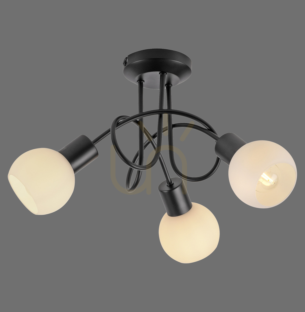 Kontrollera Plafond LOKI 12153-18 Svart 3xE14 Plafond LOKI 12153-18 Svart 3xE14