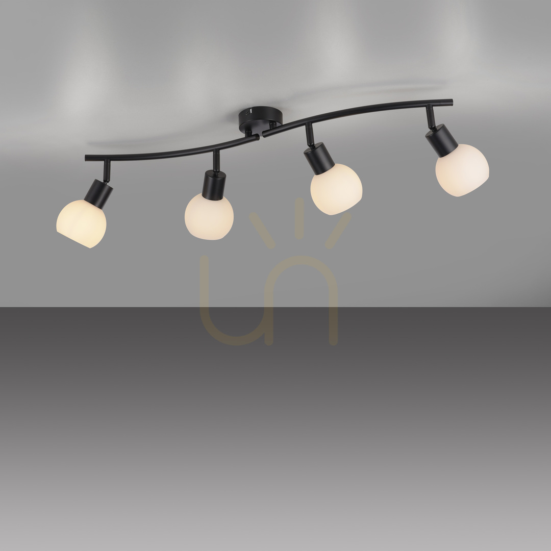 Utsikt Plafond LOKI 12154-18 Svart 4xE14 Plafond LOKI 12154-18 Svart 4xE14