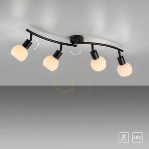 Plafond LOKI 12154-18 Svart 4xE14 12 Plafond LOKI 12154-18 Svart 4xE14 small 12