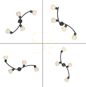 Plafond LOKI 12154-18 Svart 4xE14 13 Plafond LOKI 12154-18 Svart 4xE14 small 13