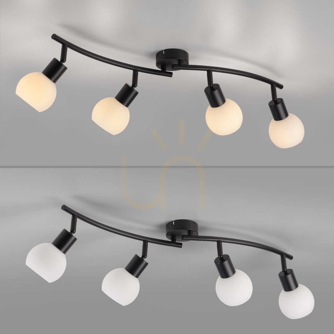 Kontrollera Plafond LOKI 12154-18 Svart 4xE14 Plafond LOKI 12154-18 Svart 4xE14