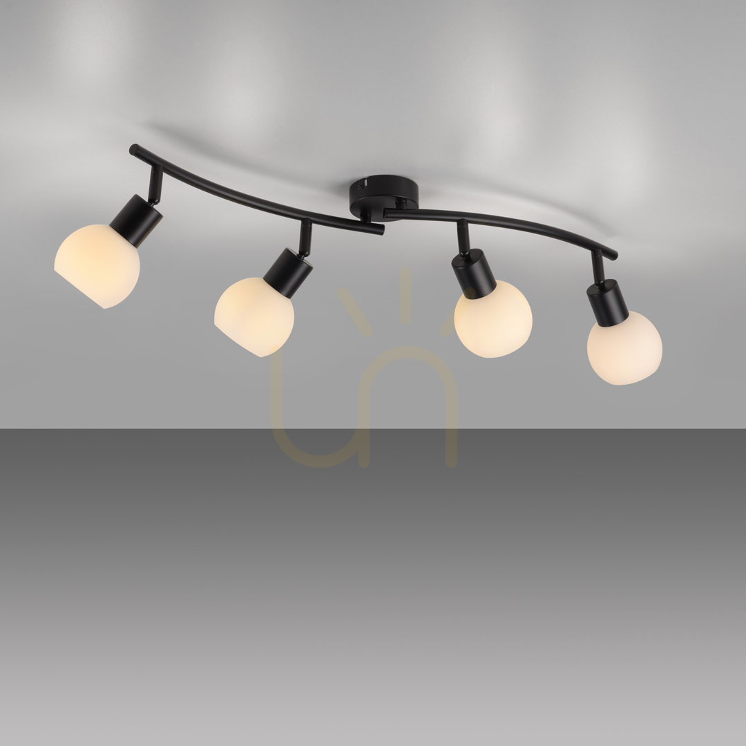 Kontrollera Plafond LOKI 12154-18 Svart 4xE14 Plafond LOKI 12154-18 Svart 4xE14