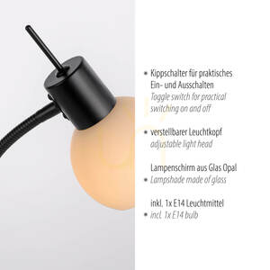 LOKI Bordslampa 12156-18 Svart 1xE14 small 3