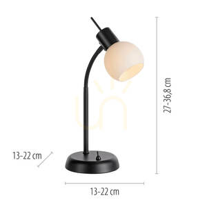 LOKI Bordslampa 12156-18 Svart 1xE14 small 8