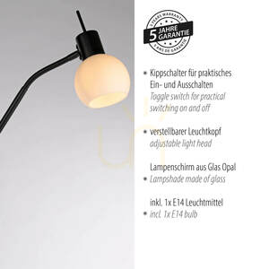 LOKI Golvlampa 12157-18 Svart 1xE14 small 4