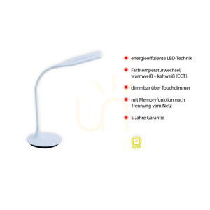 RAFAEL Bordslampa 13061-16 Vit 1xLED small 3