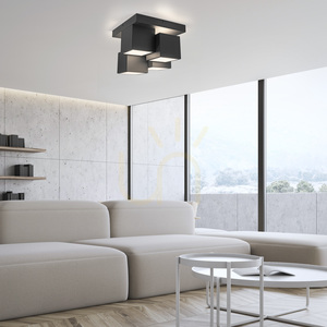 TETRIS Taklampa 14114-18 Svart 4xLED small 2
