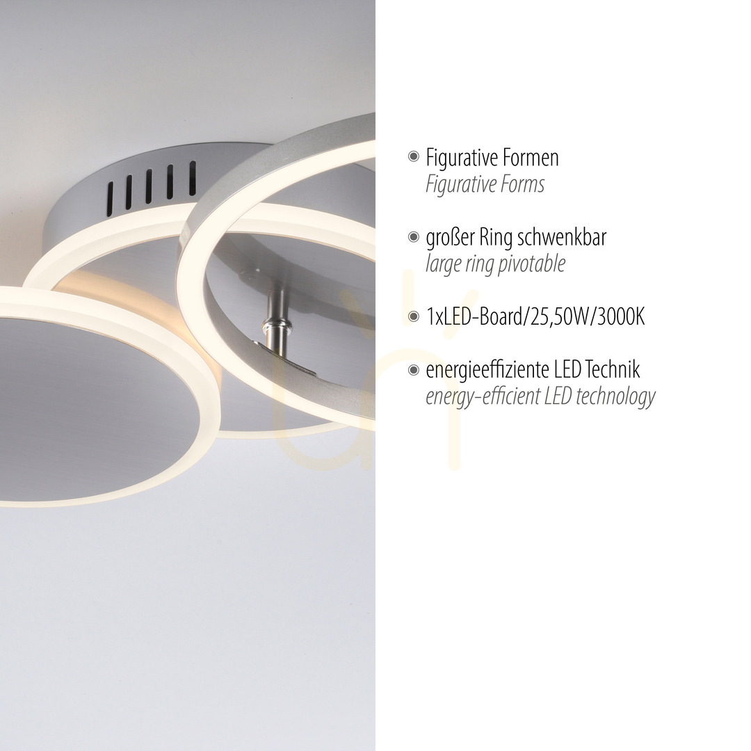 Display SEVENT Plafond 14116-55 Silver 1xLED SEVENT Plafond 14116-55 Silver 1xLED
