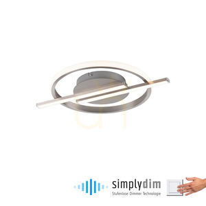 LED-plafond KORSA 14130-55 stål 20 W 3000 K dimbar Simply Dim small 1