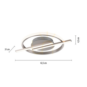 LED-plafond KORSA 14130-55 stål 20 W 3000 K dimbar Simply Dim small 8