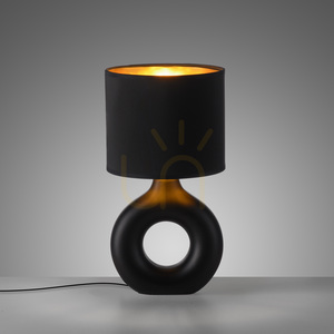 Zuma Line CARARA 14193-18 svart och guld bordslampa E27 small 5
