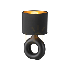 Zuma Line CARARA 14193-18 svart och guld bordslampa E27 small 7