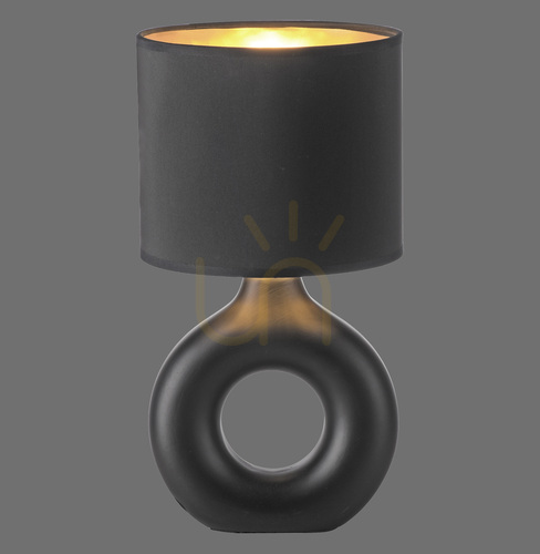 Kontrollera CARARA bordslampa 14193-18 svart 1xE27