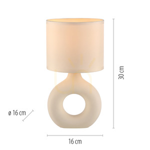 CARARA bordslampa 14193-39 Beige 1xE27 8 CARARA bordslampa 14193-39 Beige 1xE27 small 8