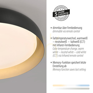 Plafond OSKO 14216-18 Svart 1xLED small 4