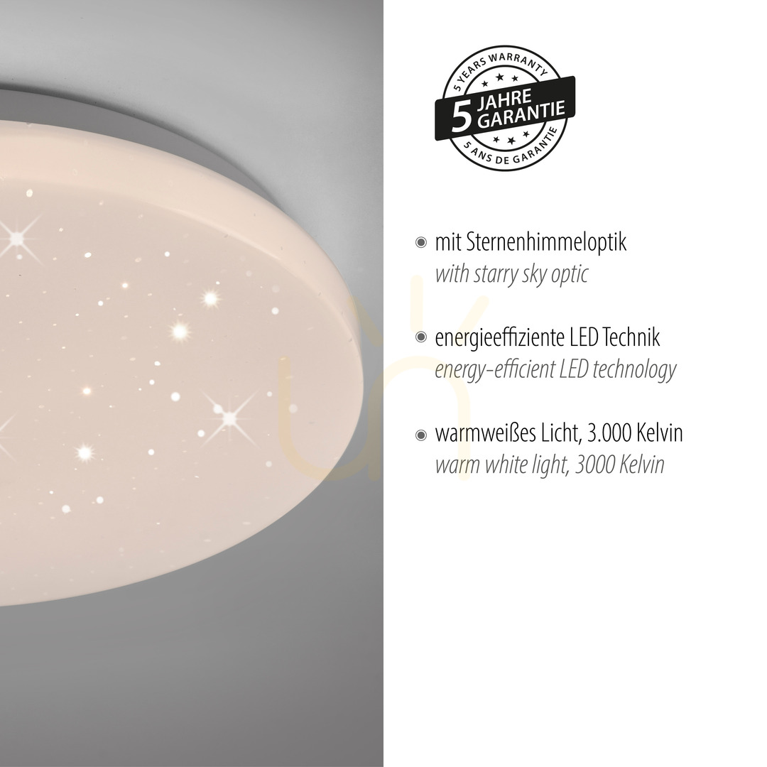 Visa Plafond URANUS 14275-16VE Vit 1xLED Plafond URANUS 14275-16VE Vit 1xLED