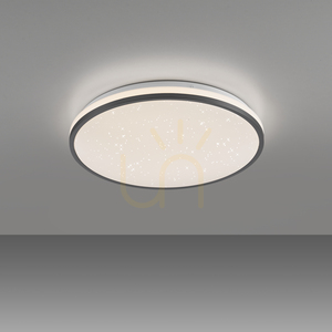 JUST LIGHT KYLE 14294-18 svart LED-plafond Ø38 cm, Switchmo small 5