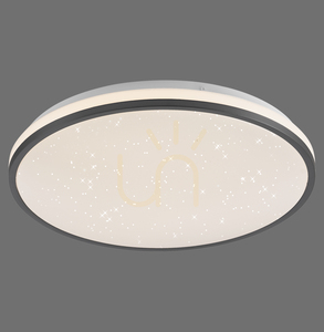 JUST LIGHT KYLE 14294-18 svart LED-plafond Ø38 cm, Switchmo small 0