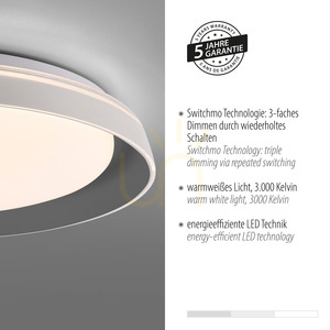 SATI Plafond 14368-15 Grå 1xLED small 4