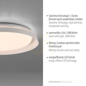 SATI Plafond 14368-16 Vit 1xLED small 3