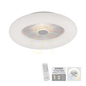 VERTIGO plafond 14383-16 Vit 1xLED small 1