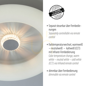 VERTIGO plafond 14383-16 Vit 1xLED small 4
