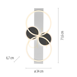 Plafond TROOPER 14552-16 Vit 4xLED small 8