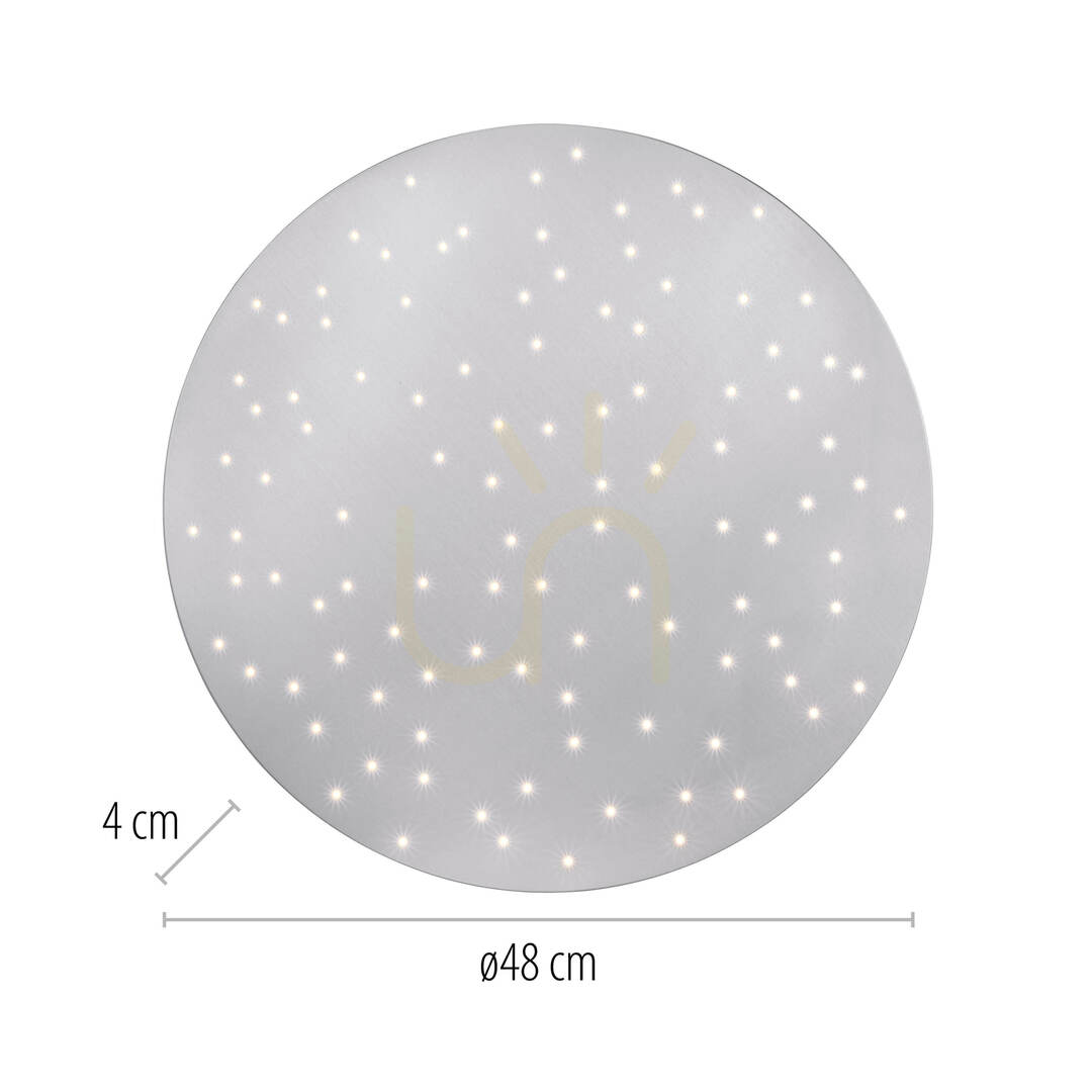 Förhandsvisning SPARKLE Plafond 14673-55 Silver 1xLED SPARKLE Plafond 14673-55 Silver 1xLED