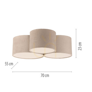 GREEN DURO Plafond 14890-39 Beige 3xE27 8 GREEN DURO Plafond 14890-39 Beige 3xE27 small 8