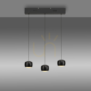BALLINI Taklampa 15261-18 Svart 3xLED small 5