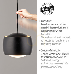 BALLINI Taklampa 15262-18 Svart 5xLED small 4