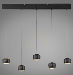 BALLINI Taklampa 15262-18 Svart 5xLED small 0