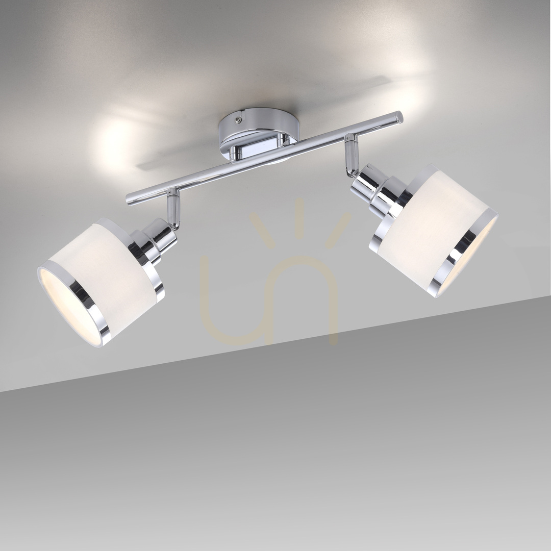 Kontrollera ACCOR Plafond 15372-17 Krom 2xE14 ACCOR Plafond 15372-17 Krom 2xE14