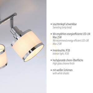 ACCOR Plafond 15373-17 Krom 3xE14 small 3