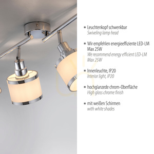 ACCOR Plafond 15374-17 Krom 4xE14 small 3