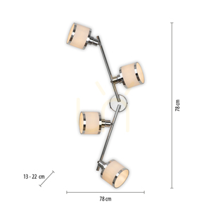 ACCOR Plafond 15374-17 Krom 4xE14 small 8
