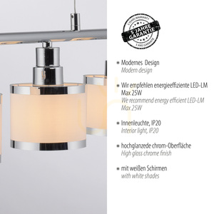 ACCOR Taklampa 15375-17 Krom 5xE14 4 ACCOR Taklampa 15375-17 Krom 5xE14 small 4