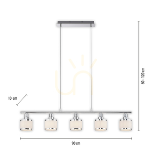 ACCOR Taklampa 15375-17 Krom 5xE14 8 ACCOR Taklampa 15375-17 Krom 5xE14 small 8