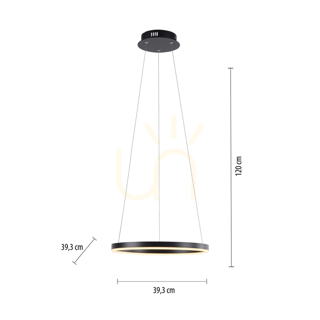 Förhandsvisning RITUS Pendellampa 15393-13 Antracit 1xLED RITUS Pendellampa 15393-13 Antracit 1xLED